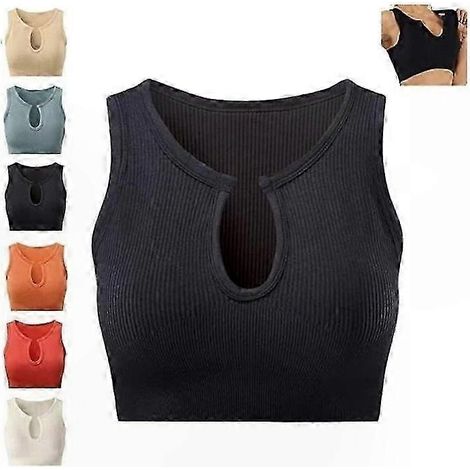 Shape Me Up Sporttop, leichter Halt ohne Bügel, bequeme Passform, ohne BH, weiches Material, perfekte Passform, ideal für Fitness und Alltag. (1/5)