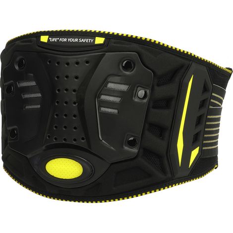 Ceinture lombaire de protection respirante et résistante aux chocs pour la conduite tout-terrain (taille L, pour un tour de taille de 85 cm / 33,5 pouces) (1/5)
