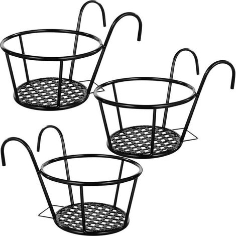 Bardusch-Support de rangement extérieur - Jardinière ronde - 17-12 cm, 3 pièces (1/5)