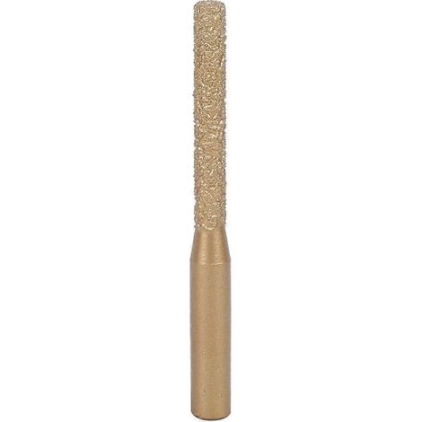 Diamant-Fräser mit goldgelötetem, geradem Schaft für Quarzstein und Marmor, Fugenmesser, 6,35 x 5 x 65 mm