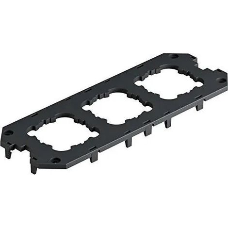 Placa de cubierta OBO Bettermann ut4 d3 3 aperturas 22x13 cm