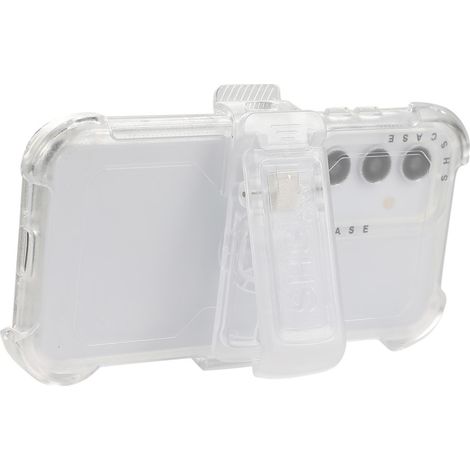 Coque de protection pour Samsung Galaxy S24, avec clip ceinture, transparente (1/5)