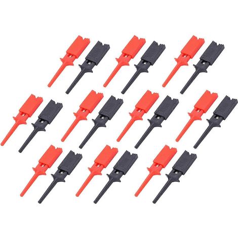 Flache Prüfhakenklemmen, leichter flacher Prüfhaken-Sondengreifer für elektrische Prüfungen
