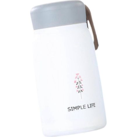 Gourde isotherme pour enfants, 360 ml, idéale pour les pique-niques, les voyages et le camping en été.-White