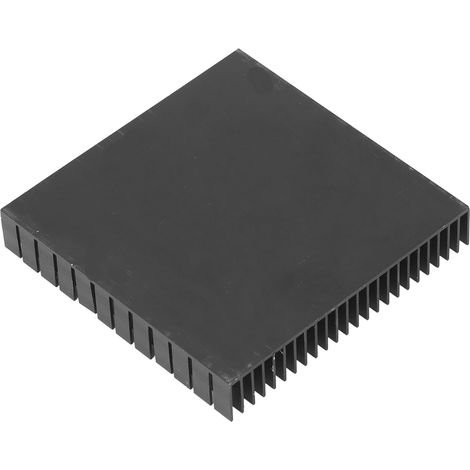 Dissipateur thermique en aluminium noir 120x120x20mm pour refroidissement CPU PCB haute puissance (1/5)