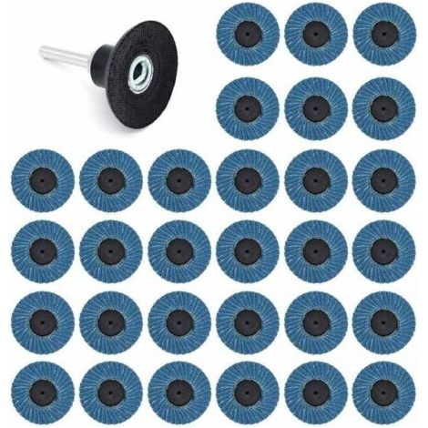 31 Pcs 2 Pouces 50mm Disques Abrasifs Disques Lamelles 40 Grit 60 Grit 80 Grit (1/5)
