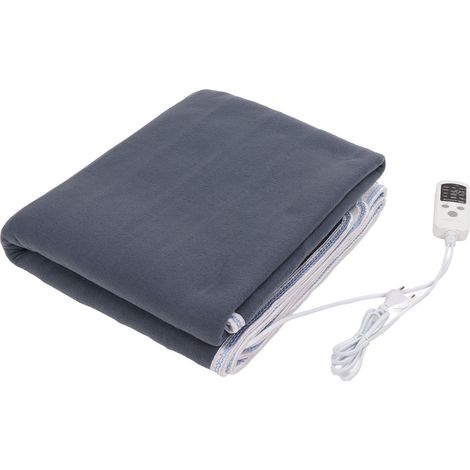 Couverture chauffante électrique en polaire à diffusion uniforme de chaleur, coussin chauffant électrique, prise UE 220 V, 1,5 x 1,2 m (1/5)