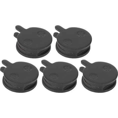 Lot de 5 paires de plaquettes de frein à disque silencieuses et résistantes en résine noire L-02 pour VTT - Accessoire de cyclisme (1/5)
