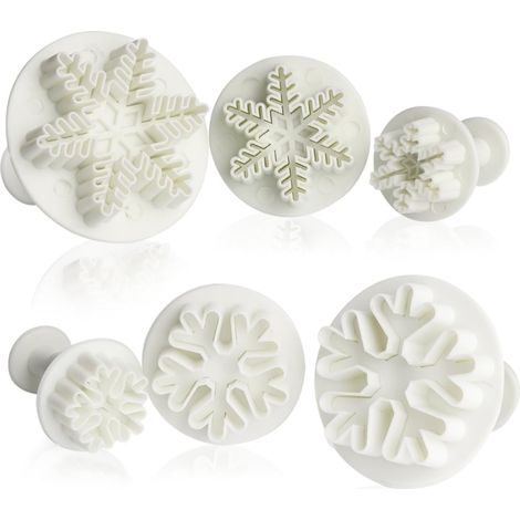 Set mit 6 Schneeflocken-Ausstechformen (1/5)
