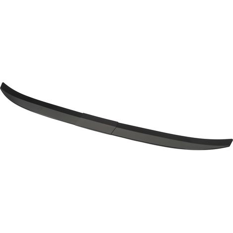 Aileron arrière universel 3 pièces, becquet de coffre 116-132cm noir brillant profilé pour véhicule (1/5)