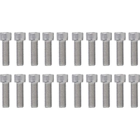 20 vis à tête cylindrique creuse, filetage grossier, acier inoxydable A2-70, M12x1,75 DIN 912M12x40 (1/4)