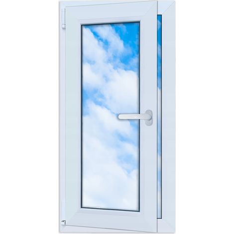 Ventana PVC blanca 50x100 IZQUIERDA nueva 500x1000mm doble acristalamiento RU oscilobatiente (1/5)