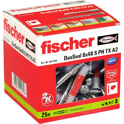 Fischer 25x DuoSeal 8x48 S A2 - 557728