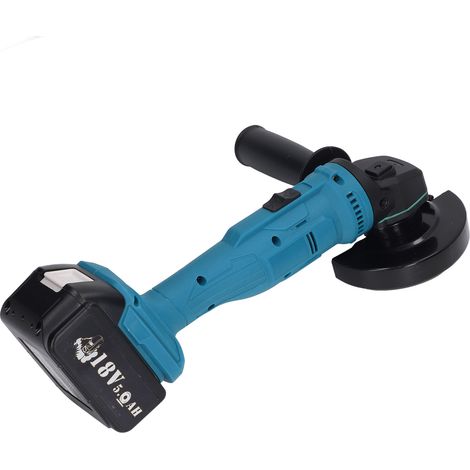 Meuleuse d'angle sans fil 18V Lithium-ion, broyeuse à métaux sans balais, machine électrique de coupe et polissage (1/5)