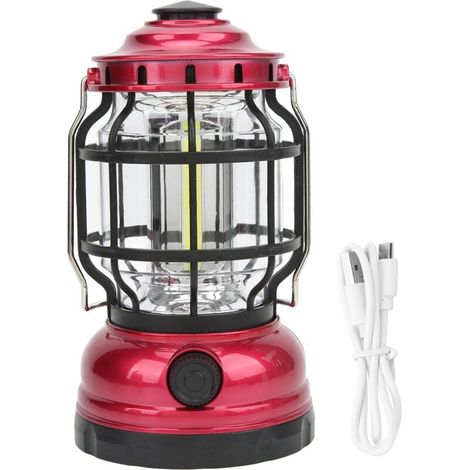 RHG Lanterne solaire rechargeable USB - LED étanche - Idéale randonnée, pique-nique, extérieur - Autonomie longue durée (1/5)