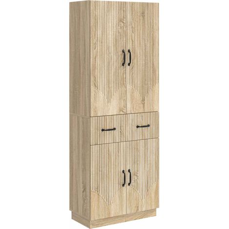 Cabinet Set 2 pcs Sonoma Oak Engineered Wood vidaXL