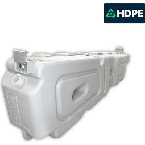 LED Italia Zavorra HDPE 27° Riempibile ad Acqua per Pannelli 30mm Tetti Piani 60kg 1PZ