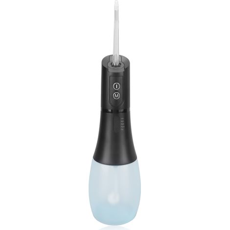 Irrigateur dentaire sans fil étanche blanchissant grande capacité pour famille - nettoyeur buccal à jet d'eau portable, blanc (1/5)