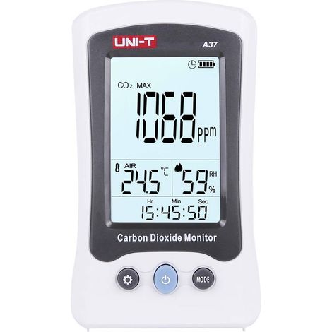 Uni-T Misuratore di CO2 Nero con schermo retroilluminato (1/5)