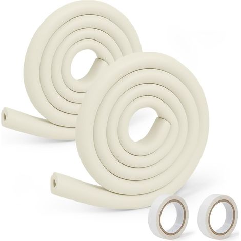 2 Rouleaux Protection Mousse, 2M Antichoc Coins, Rebords Meubles, Table, Sécurité Bébé