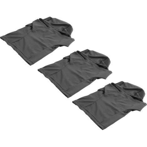 3er-Pack elastische, atmungsaktive und schnelltrocknende Fahrradmasken mit UV-Schutz, schwarz. (1/5)