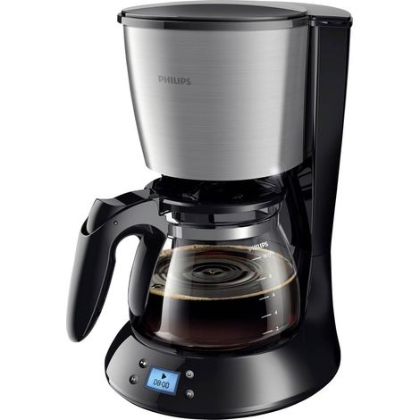 Philips HD7459/20 Daily Macchina per il caffè acciaio inox, Nero Capacità tazze=15 Display, funzione timer (1/4)