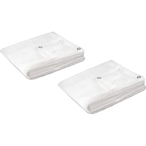 Kippen 6057Y - Confezione da 2 pezzi di Telone Retinato Trasparente con Grammatura da 130 g/m². Taglia 3x4 (12 m²) (1/4)