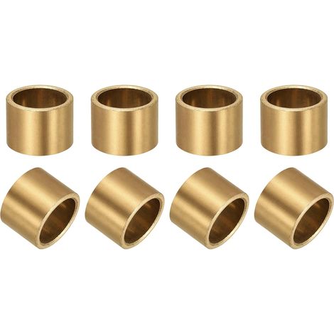 Lot de 8 bagues lisses - Bronze fritté - Autolubrifiantes - Réduction friction - Machines industrielles - 16x20x15 mm (1/5)