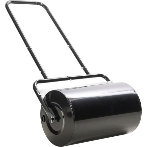 Rodillo para césped de acero negro con mango en U 32 cm 38 L de agua o 62 kg de arena MODENUIT (1/5)