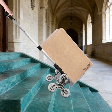 YISSALE -Outillage -Camion transportable rabattable pour escaliers, élévateur d'escalier, chariot de transport ergonomique, chariot de transport manuel, capacité de charge 75 kg (1/5)
