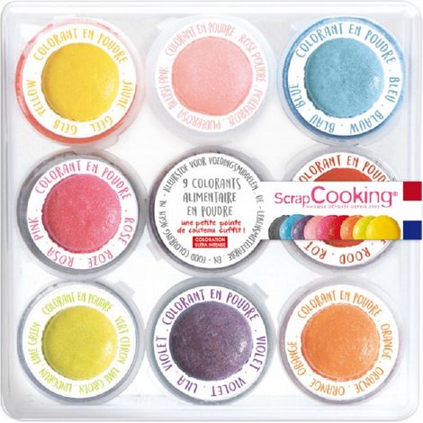 Lot De 9 Mini-colorants En Poudre Artificiels - Scrapcooking (1/3)