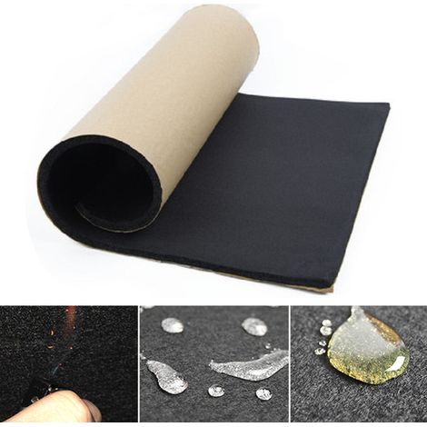 Tapis d'insonorisation thermique auto, isolant anti-bruit, anti-poussière et imperméable, matelassage insonorisant pour voiture (1/3)