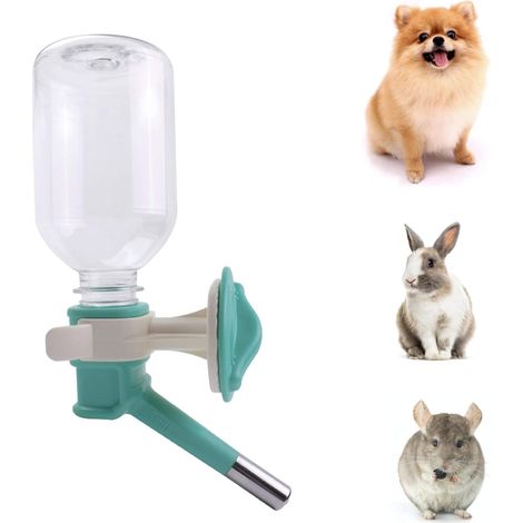 Bouteille d'eau anti-goutte pour chien 330 ml/bol amovible pour aliments pour animaux de compagnie (1/4)