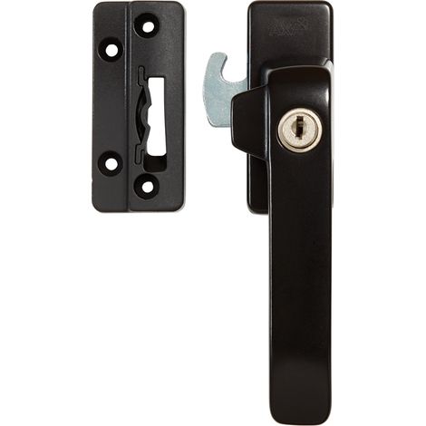 AXA Fensterschloss - Sicherheitsfenstergriff - Zylinder - rechts nach außen drehend - Schwarz - gleichschließend (1/5)