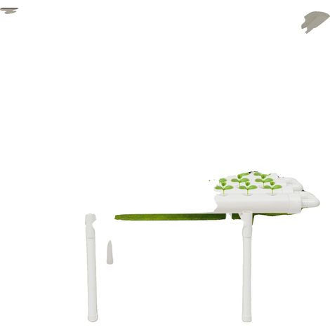 Kit de cultivo hidropónico, 100 cm × 50 cm × 30 cm, 36 puntos de plantación, material PVC-U, 4 tubos, diámetro del tubo: 6,3 cm (1/5)