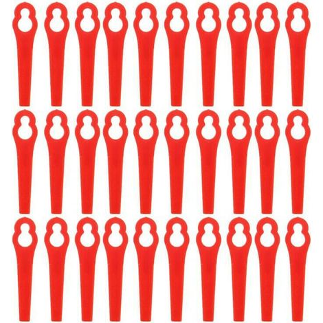 Lot de 100 Lames en Plastique de Rechange pour Coupe Bordure Florabest LIDL, Lames de Grass Trimmer Brush Cutter