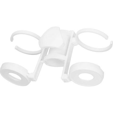 Porte-gobelet léger et résistant pour parasol de plage, support de boissons pour voyages à la plage, blanc