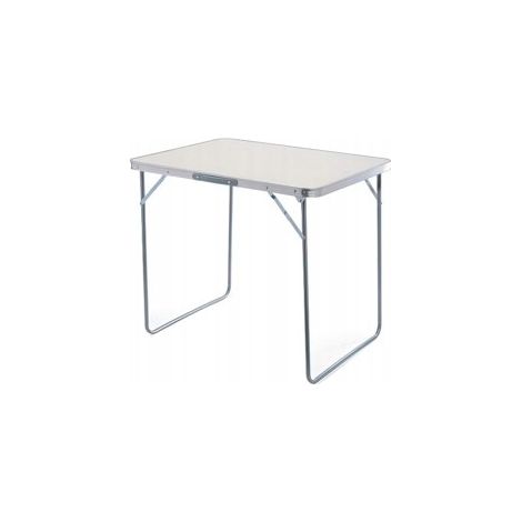 Mesa plegable de camping Kraft&Dele, blanca, 60x80x69 cm (1/2)