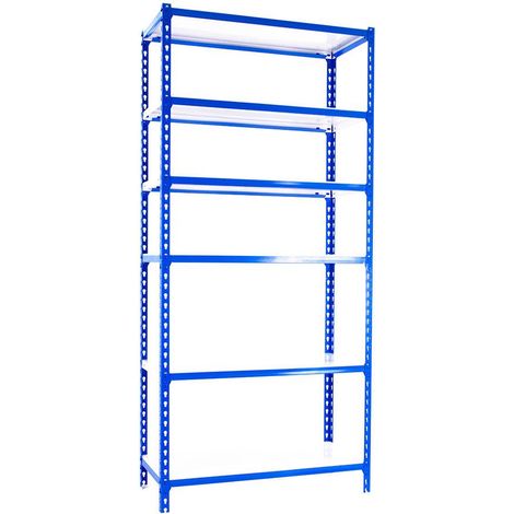 Simonrack SIMONCLICK 6/500 Metallregal blau und weiß