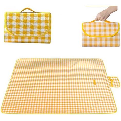 Picknickkleed - 200 x 200 cm -Picknickkleed - Picknickkleed voor buiten - Campingkleed - Strandkleed - Waterdicht en zandbestendig - het handvat - waterafstotende - Geschikt voor reizen, kamperen, wan (1/5)