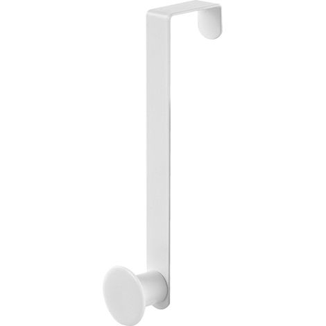 Gancio bagno singolo in acciaio e plastica bianco tondo Fiore (1/3)
