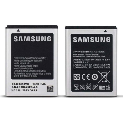 Batterie d'origine Samsung EB494358VU 1350mAh Compatible avec Samsung Galaxy Ace GT S5830 S5830i - Emballage en Vrac sans boîte