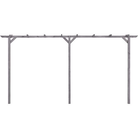 Maison Exclusive - Pergolato da Giardino Grigio 400x40x205 cm in Pino Impregnato