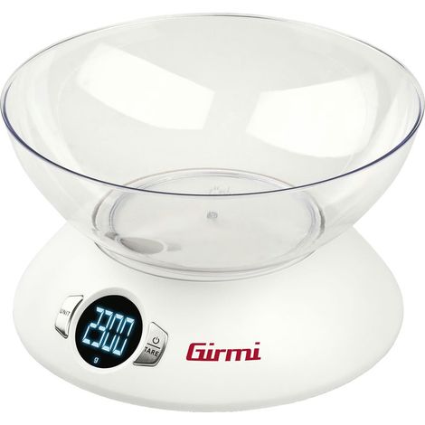 Balance de Cuisine Électronique Girmi PS0401 5 Kg Précision 1 g Bol 1,8 Litre Fonction Tare