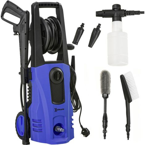 1800W High Pressure Washer with 150 Bar pressure and 510 L/h flow rate, perfect for efficient cleaning and portable use. (1/5)