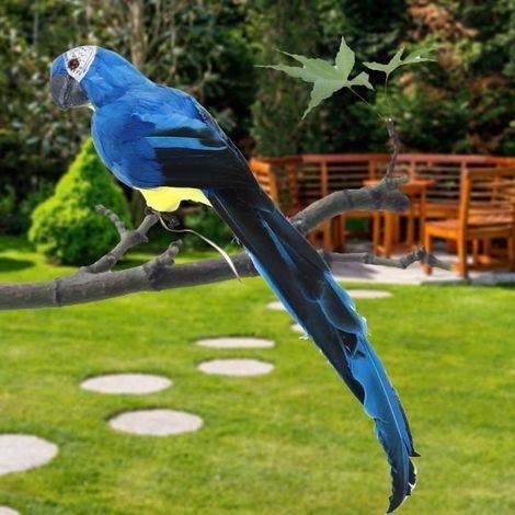 45 cm große künstliche Papageienfeder als Dekoration für Garten und Zuhause (1/4)