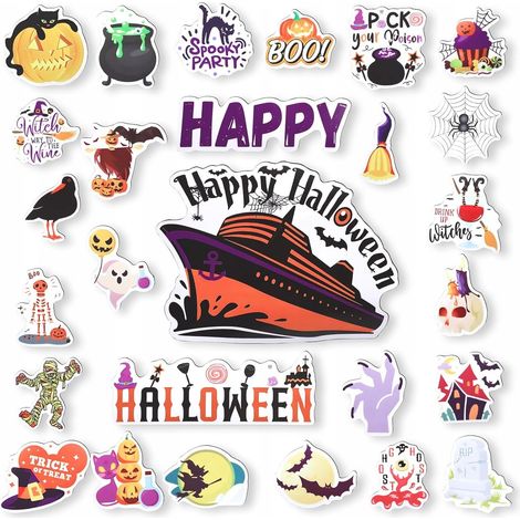HALLOWEEN-MAGNETE 27er-Set für Kühlschrank-Ornamente und Dekorationen (1/5)