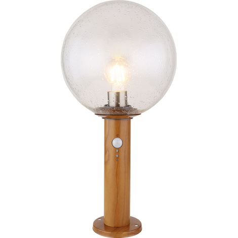Globo - lámpara de pie - Ossy - natural - aluminio - Ø 25cm -