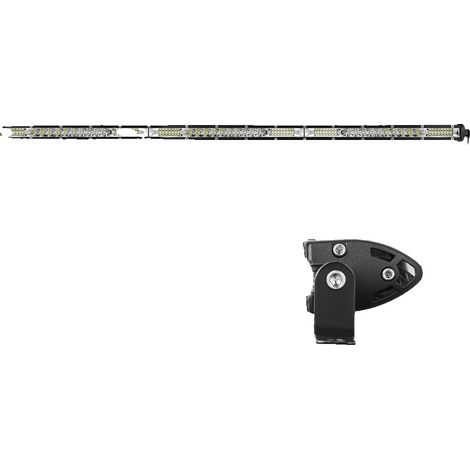 Barre lumineuse LED Slim, rangée unique, tension de fonctionnement 10-30V, étanche IP68 (1/2)