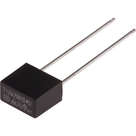 Fusible non réarmable filaire RS PRO, Sortie Radiale, 1.25A, type T 250V